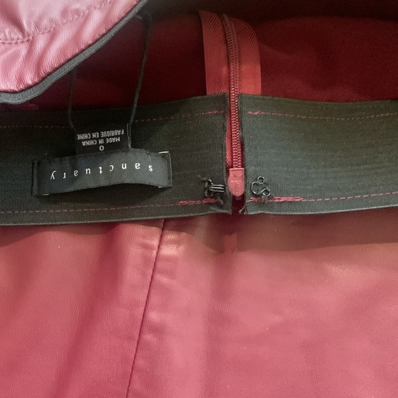 NWT Sanctuary Maroon Mini Skirt Night Out Size 0 - Picture 7 of 9